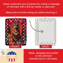 Load image into Gallery viewer, Belgian Tervuren Holiday Christmas Porcelain Ornament