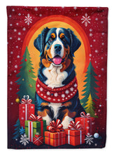 Load image into Gallery viewer, Bernese Mountain Dog Holiday Christmas House Flag