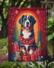 Load image into Gallery viewer, Bernese Mountain Dog Holiday Christmas Garden Flag – Outdoor Decorative Yard Flag