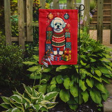 Load image into Gallery viewer, Bichon Frise Holiday Christmas Garden Flag – Outdoor Decorative Yard Flag