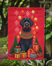Load image into Gallery viewer, Black Russian Terrier Holiday Christmas Garden Flag – Outdoor Decorative Yard Flag