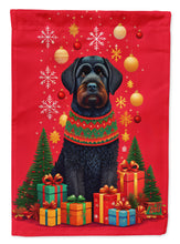 Load image into Gallery viewer, Black Russian Terrier Holiday Christmas Garden Flag – Outdoor Decorative Yard Flag