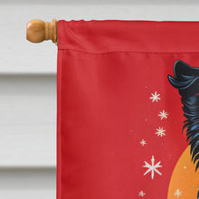 Load image into Gallery viewer, Border Collie Holiday Christmas House Flag