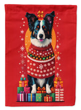 Load image into Gallery viewer, Border Collie Holiday Christmas House Flag