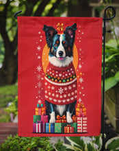 Load image into Gallery viewer, Border Collie Holiday Christmas Garden Flag – Outdoor Decorative Yard Flag