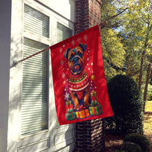 Load image into Gallery viewer, Border Terrier Holiday Christmas House Flag