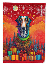Load image into Gallery viewer, Borzoi Russian Wolfhound Holiday Christmas Garden Flag – Outdoor Decorative Yard Flag
