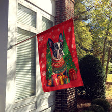 Load image into Gallery viewer, Boston Terrier Holiday Christmas House Flag