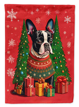 Load image into Gallery viewer, Boston Terrier Holiday Christmas House Flag