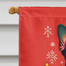 Load image into Gallery viewer, Fawn Boxer Cropped Ears Holiday Christmas House Flag