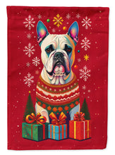 Load image into Gallery viewer, White Boxer Cropped Ears Holiday Christmas House Flag