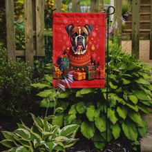 Load image into Gallery viewer, Fawn Boxer Holiday Christmas Garden Flag – Outdoor Decorative Yard Flag