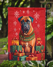 Load image into Gallery viewer, Bullmastiff Holiday Christmas Garden Flag – Outdoor Decorative Yard Flag