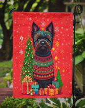 Load image into Gallery viewer, Black Cairn Terrier Holiday Christmas Garden Flag – Outdoor Decorative Yard Flag