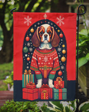 Load image into Gallery viewer, Cavalier Spaniel Holiday Christmas Garden Flag – Outdoor Decorative Yard Flag
