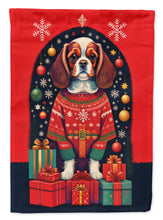Load image into Gallery viewer, Cavalier Spaniel Holiday Christmas Garden Flag – Outdoor Decorative Yard Flag