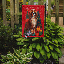 Load image into Gallery viewer, Cavalier Spaniel Holiday Christmas Garden Flag – Outdoor Decorative Yard Flag