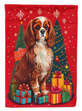 Load image into Gallery viewer, Cavalier Spaniel Holiday Christmas Garden Flag – Outdoor Decorative Yard Flag