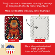 Load image into Gallery viewer, Chow Chow Holiday Christmas Porcelain Ornament