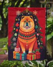 Load image into Gallery viewer, Chow Chow Holiday Christmas Garden Flag – Outdoor Decorative Yard Flag