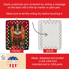 Load image into Gallery viewer, Collie Holiday Christmas Porcelain Ornament