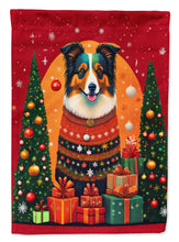 Load image into Gallery viewer, Collie Holiday Christmas Garden Flag – Outdoor Decorative Yard Flag