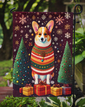 Load image into Gallery viewer, Corgi Holiday Christmas Garden Flag – Outdoor Decorative Yard Flag