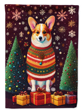 Load image into Gallery viewer, Corgi Holiday Christmas Garden Flag – Outdoor Decorative Yard Flag