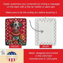 Load image into Gallery viewer, Dalmatian Holiday Christmas Porcelain Ornament