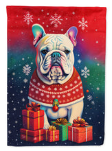 Load image into Gallery viewer, English Bulldog Holiday Christmas Garden Flag – Outdoor Decorative Yard Flag