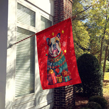 Load image into Gallery viewer, English Bulldog Holiday Christmas House Flag