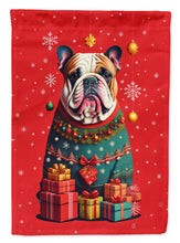 Load image into Gallery viewer, English Bulldog Holiday Christmas House Flag