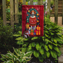 Load image into Gallery viewer, English Foxhound Holiday Christmas Garden Flag – Outdoor Decorative Yard Flag