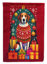 Load image into Gallery viewer, English Foxhound Holiday Christmas Garden Flag – Outdoor Decorative Yard Flag