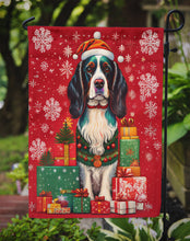 Load image into Gallery viewer, English Springer Spaniel Holiday Christmas Garden Flag – Outdoor Decorative Yard Flag