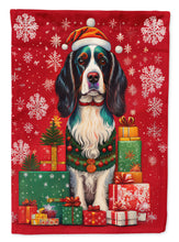 Load image into Gallery viewer, English Springer Spaniel Holiday Christmas Garden Flag – Outdoor Decorative Yard Flag