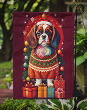 Load image into Gallery viewer, English Toy Spaniel Holiday Christmas Garden Flag – Outdoor Decorative Yard Flag