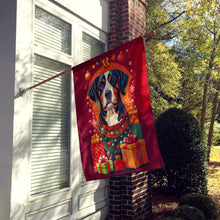Load image into Gallery viewer, Entlebucher Mountain Dog Holiday Christmas House Flag
