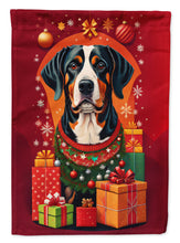 Load image into Gallery viewer, Entlebucher Mountain Dog Holiday Christmas House Flag