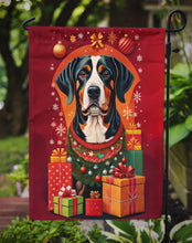 Load image into Gallery viewer, Entlebucher Mountain Dog Holiday Christmas Garden Flag – Outdoor Decorative Yard Flag