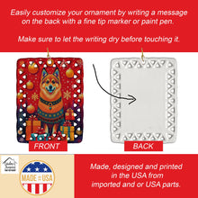 Load image into Gallery viewer, Finnish Spitz Holiday Christmas Porcelain Ornament