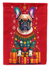 Load image into Gallery viewer, French Bulldog Holiday Christmas Garden Flag – Outdoor Decorative Yard Flag