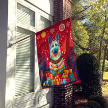 Load image into Gallery viewer, German Shepherd Holiday Christmas House Flag