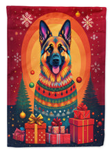 Load image into Gallery viewer, German Shepherd Holiday Christmas Garden Flag – Outdoor Decorative Yard Flag