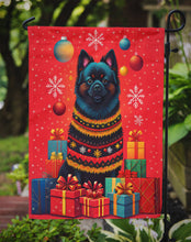 Load image into Gallery viewer, German Spitz Holiday Christmas Garden Flag – Outdoor Decorative Yard Flag