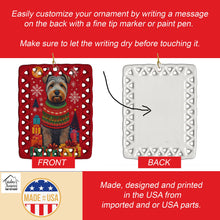 Load image into Gallery viewer, Glen of Imaal Terrier Holiday Christmas Porcelain Ornament
