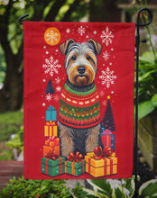 Load image into Gallery viewer, Glen of Imaal Terrier Holiday Christmas Garden Flag – Outdoor Decorative Yard Flag