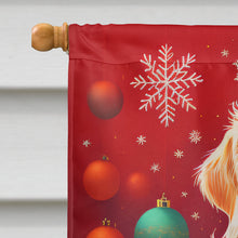 Load image into Gallery viewer, Golden Retriever Holiday Christmas House Flag