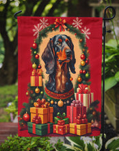 Load image into Gallery viewer, Gordon Setter Holiday Christmas Garden Flag – Outdoor Decorative Yard Flag