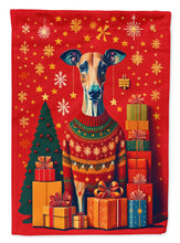 Load image into Gallery viewer, Greyhound Holiday Christmas House Flag